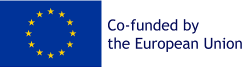 Logo van de Europese Unie met de tekst: "Co-funded by the European Union"