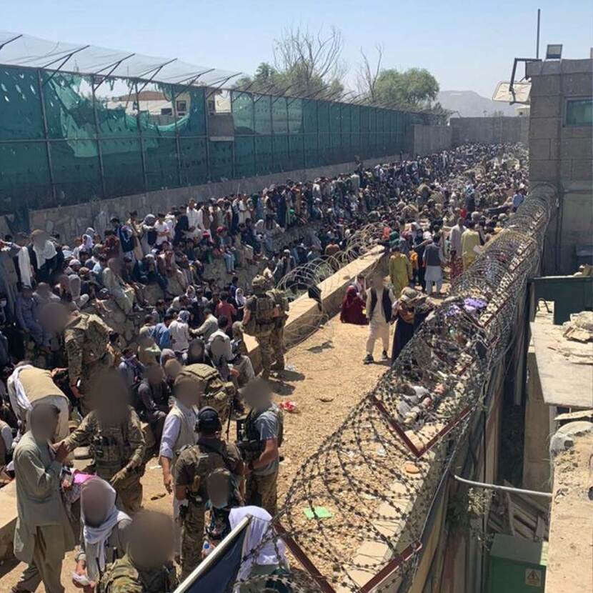 Evacuatie Afghanistan - muur