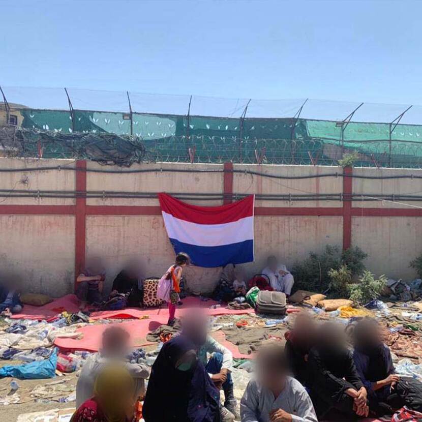 Evacuatie Afghanistan - Nederlandse vlag