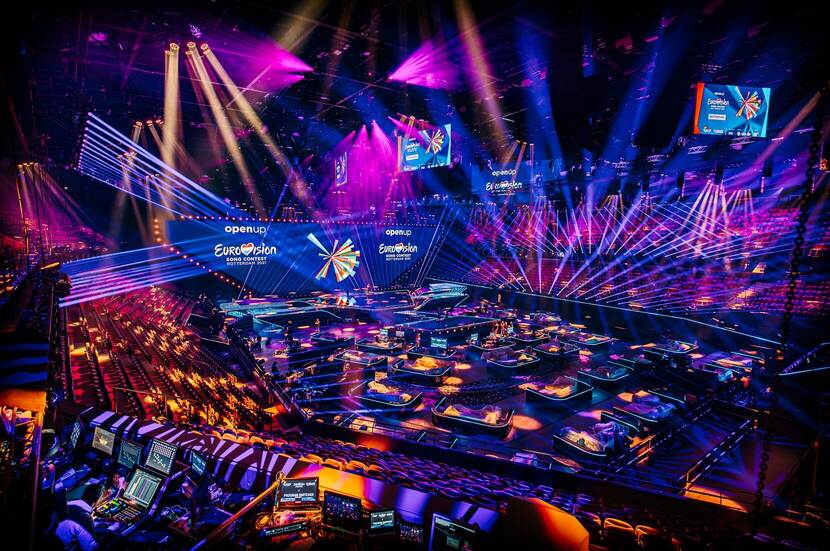 Eurovisie Songfestival 2021 - podium in Rotterdam