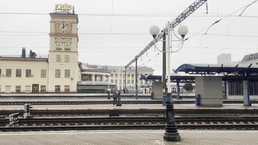 Het Centraal Station van Kyiv.