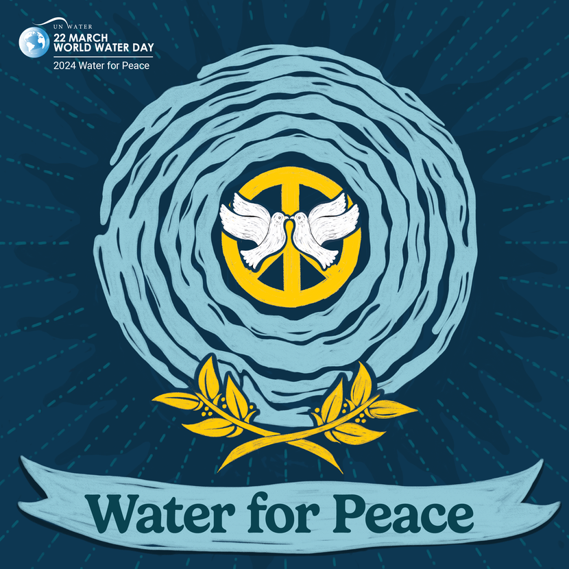 Logo World Water Day: Water for Peace