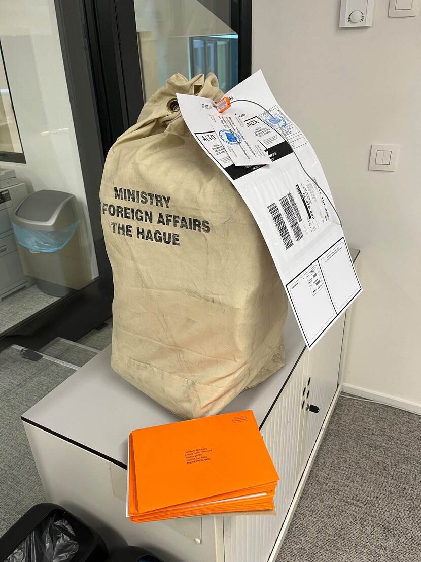 Postzak ambassade in Brussel