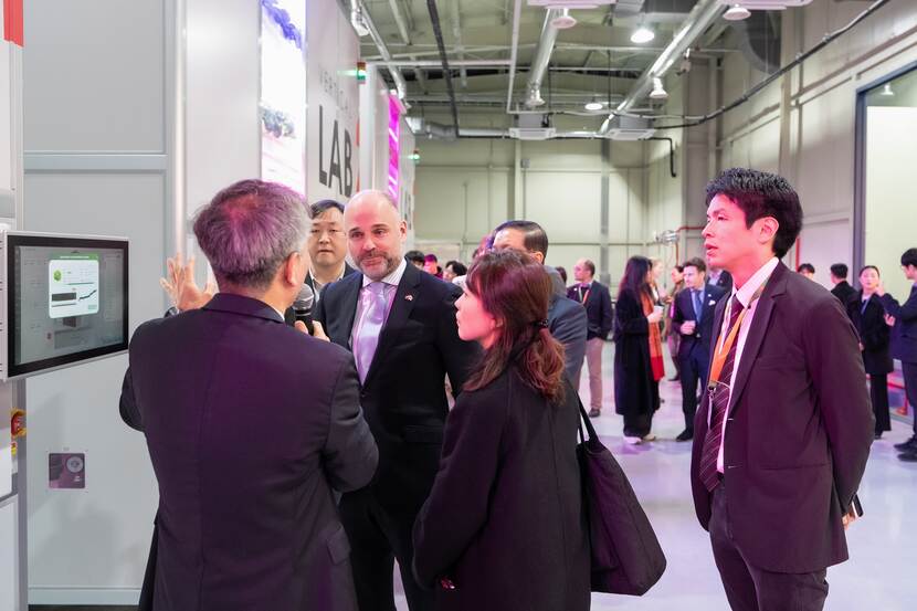 Daisuke Sakurai tijdens de handelsmissie