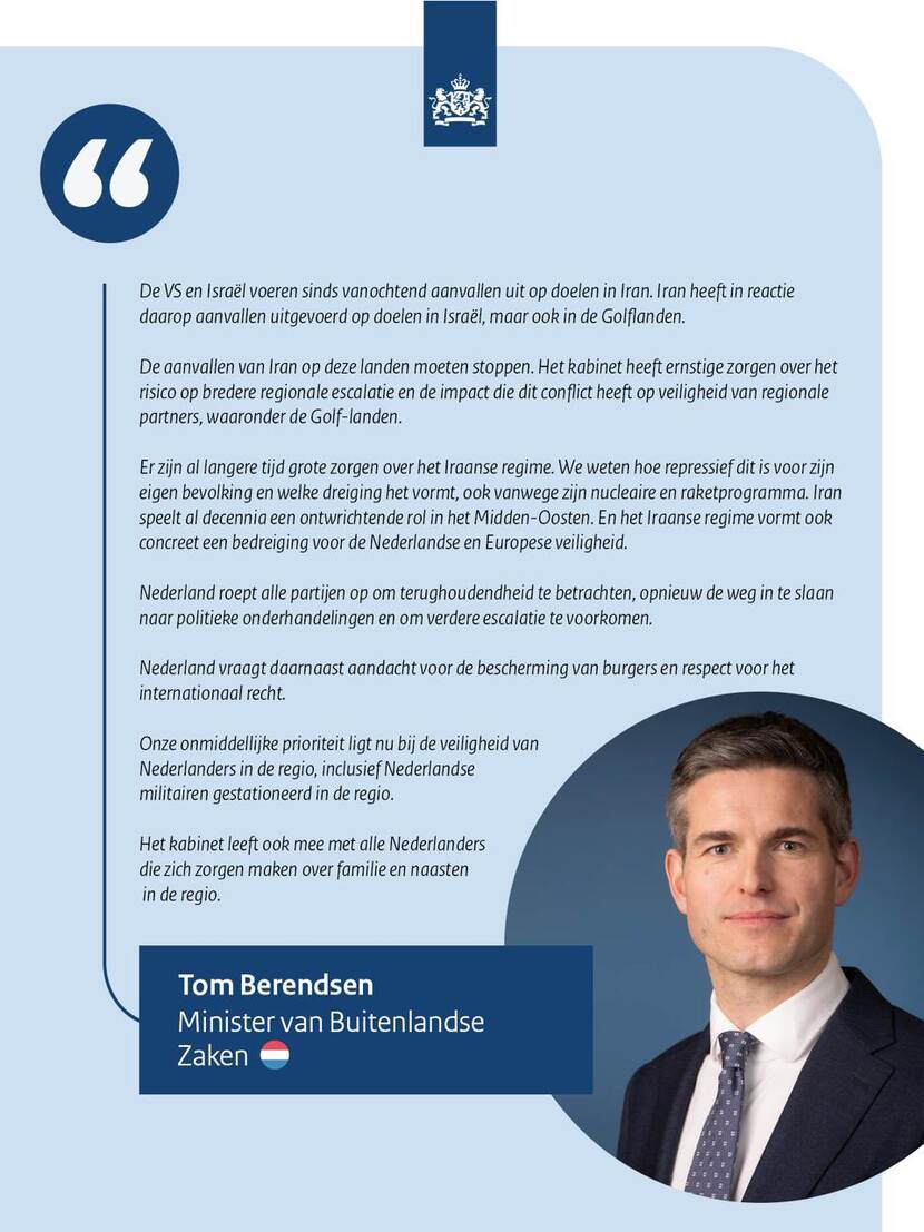 Bericht Berendsen op X