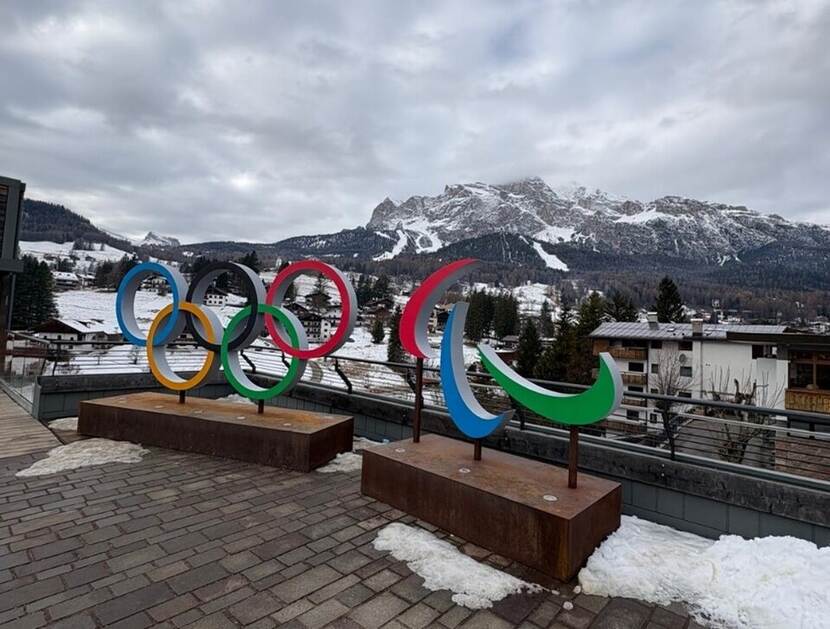 Olympische ringen Winterspelen Noord-Italie