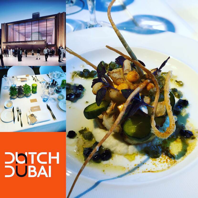 Dutch Dubai paviljoen, catering en eten.