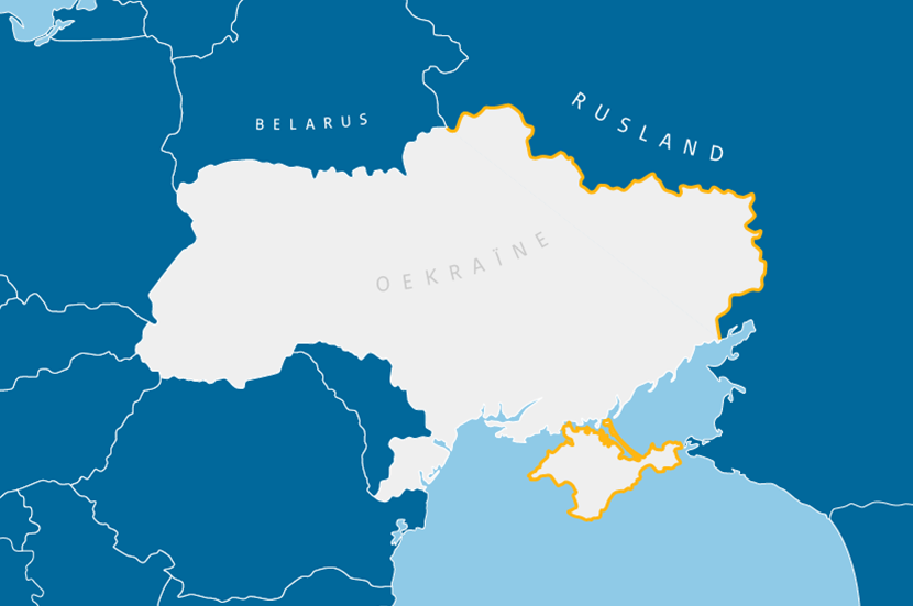 Kaart Oekraïne