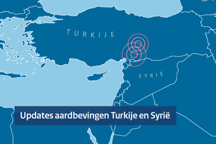 Updates aardbevingen Turkije en Syrië