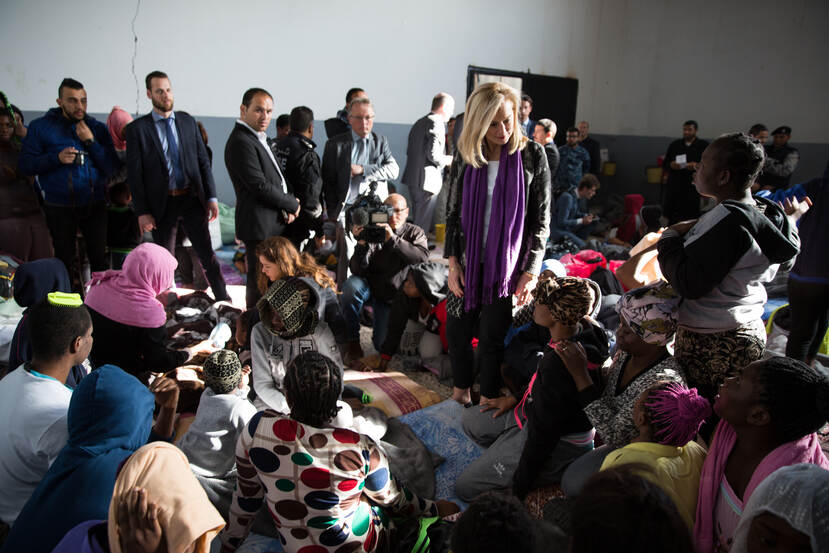 minister Kaag in Tunesie bij vluchtelingen