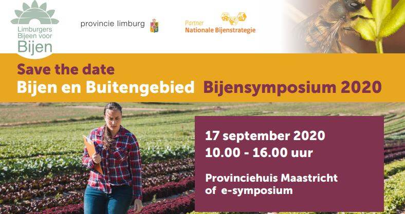 Uitnodiging voor het bijensymposium van 17 september in Maastricht.