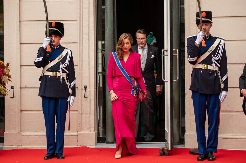 Prinses Alexia en Prins Constantijn met ceremonieel dubbelpost.