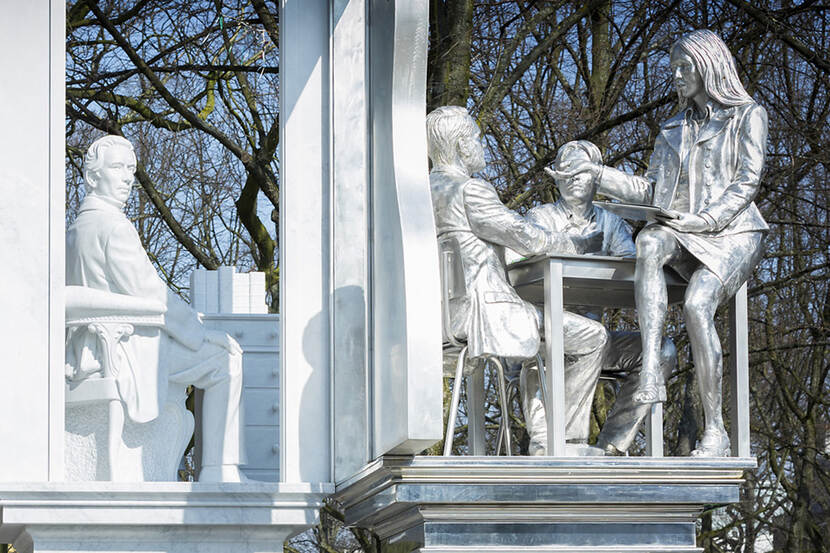 Monument voor Thorbecke in Den Haag