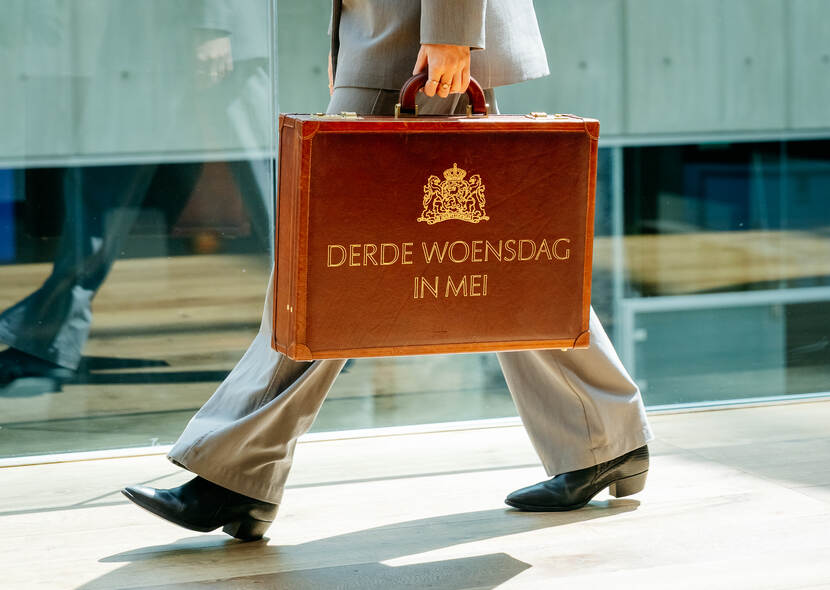 Het koffertje met alle stukken voor Verantwoordingsdag.